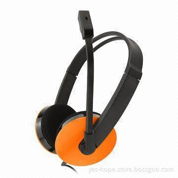 Headsets for Gaming, with 32Ω/2.2KΩ Impedance and 2 x 40mm Mylar Speaker